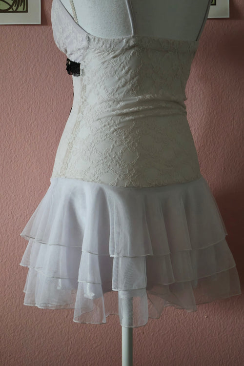 Black White Tutu Slip Dress (S)