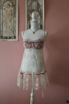 Delicates Purple Lace Babydoll (L)