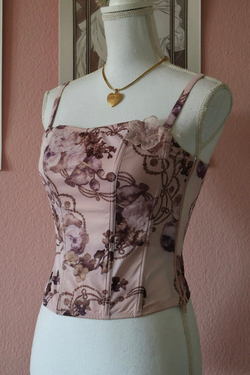 Audrey Floral Purple Corset (S)