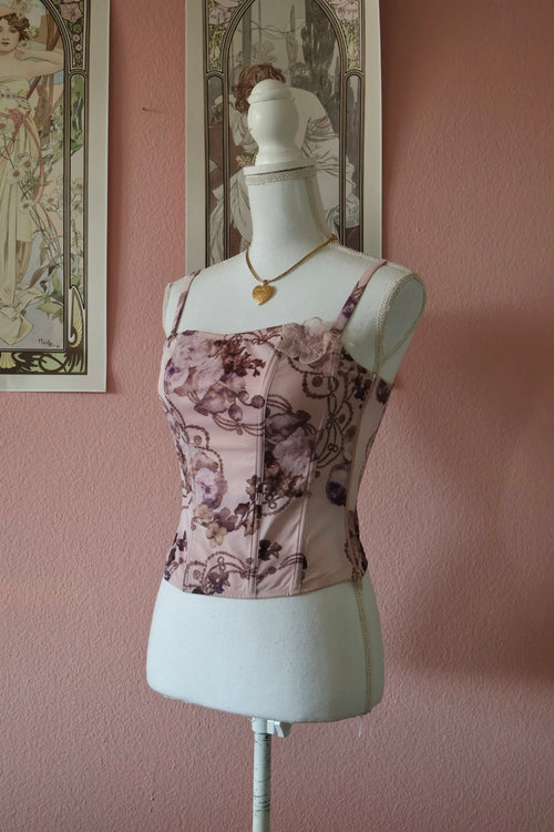 Audrey Floral Purple Corset (S)