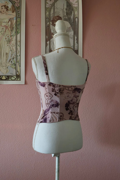 Audrey Floral Purple Corset (S)