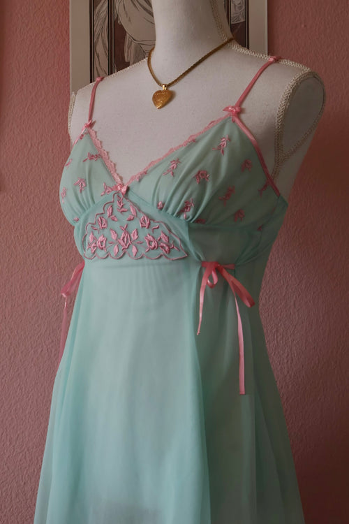 Betsey Johnson Mesh Blue Babydoll (S/M)