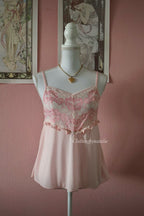 Pink Nylon Lace Cami (M)