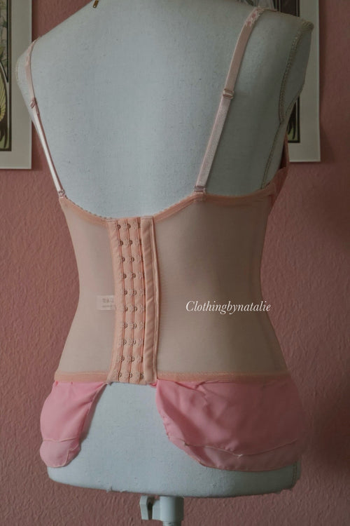 Japanese Pink Mesh Corset (XS/S)