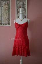 Inner Secrets Red Lace Babydoll (S/M)