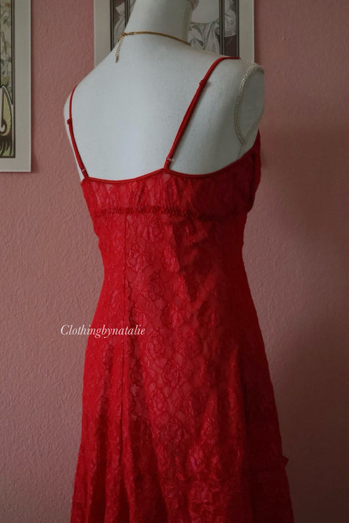 Inner Secrets Red Lace Babydoll (S/M)